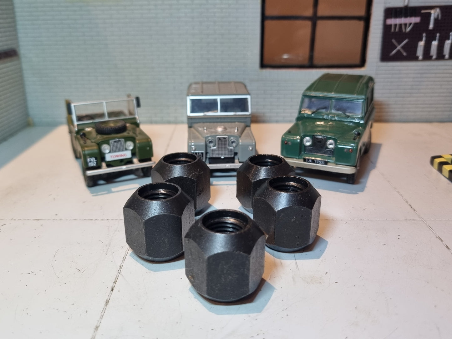 Land Rover Series 1, 2, 2a Wheel Nuts Double Ended
