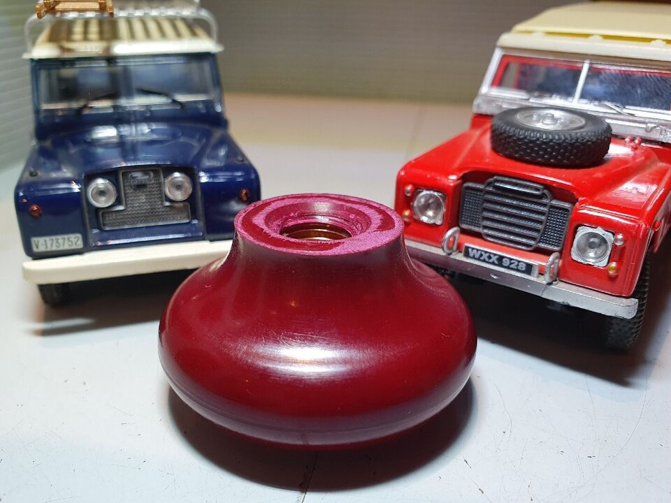 Land Rover Series 1 2 2a 3 High Low Selector Gear Knob Dark Red 219521
