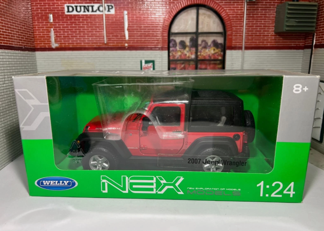 Jeep 2007 Rubicon Wrangler 22489 Welly 1:24 (Roof On or Off)