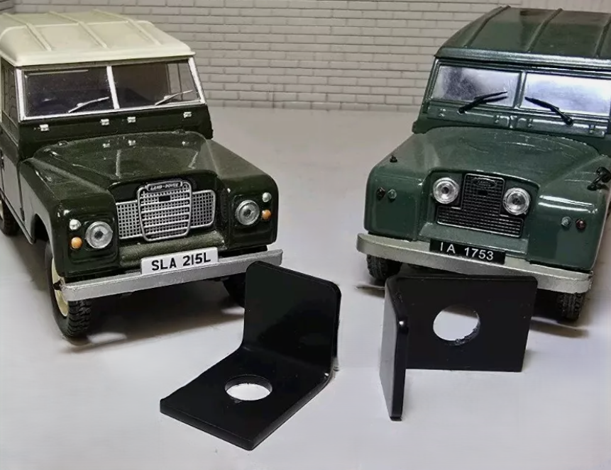 Land Rover Series 2 2a 3 Seat Base Squab Stop Bracket 331818 x2