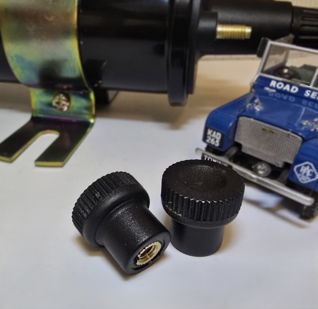 Lucas HT Coil Thumb Screw Caps 408032 x2