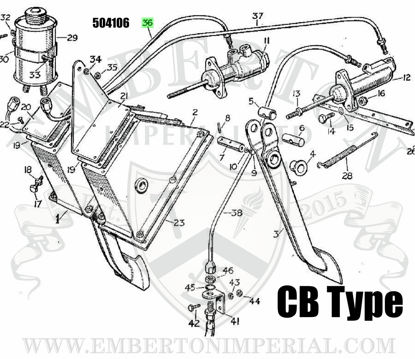 Land Rover Series 2 2a Reservoir Tank To Brake Master Cylinder Pipe 1958-1971