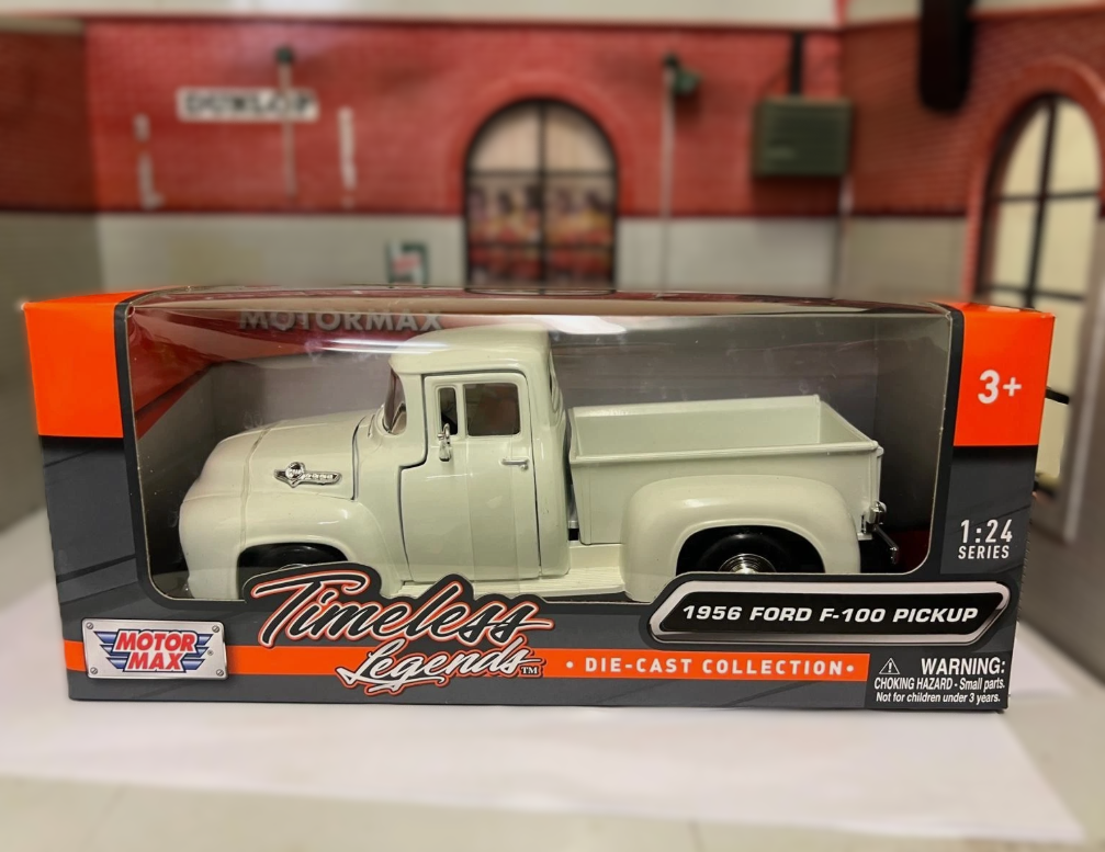 Ford 1956 F100 Pickup Motormax 732357 1:24 (Blue/Red/White)
