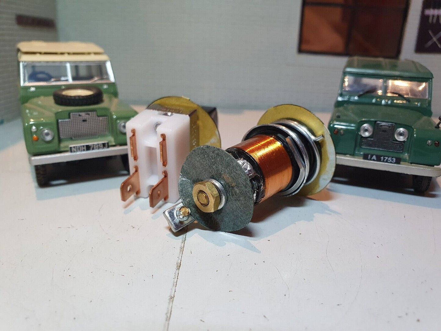 Land Rover Series 2a NADA USA Hazard Switch, Warning Light & Tags Lucas OEM