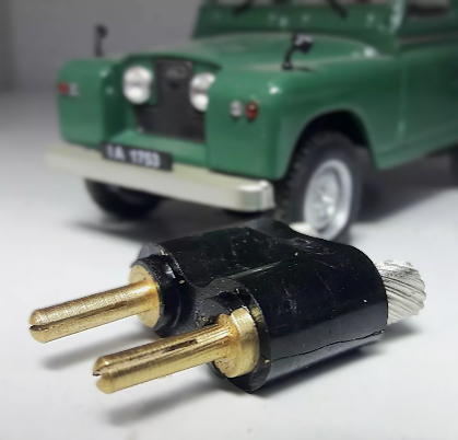 Land Rover Serie 1 2 2a 3 Rot Schwarz Armaturenbrett-Inspektionslampenfassungen und Stecker RTC4784