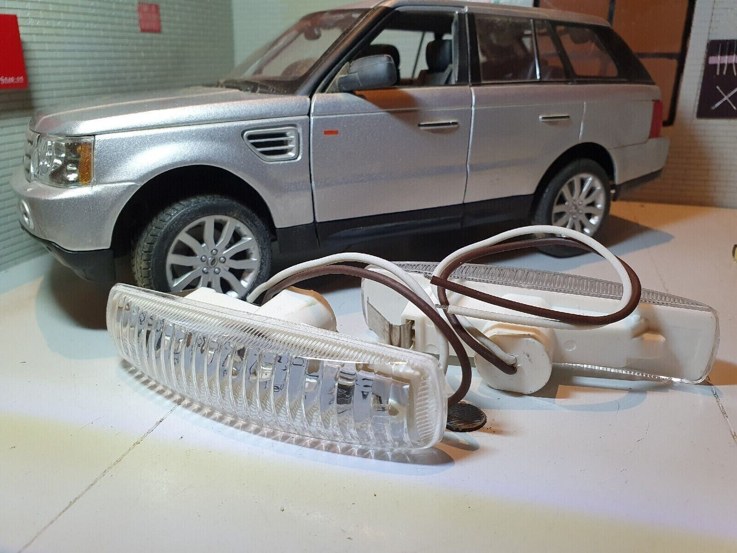 Range Rover Sport Discovery 3, 4 XGB000073 Répétiteurs de clignotants à LED (Ambre/Clair)