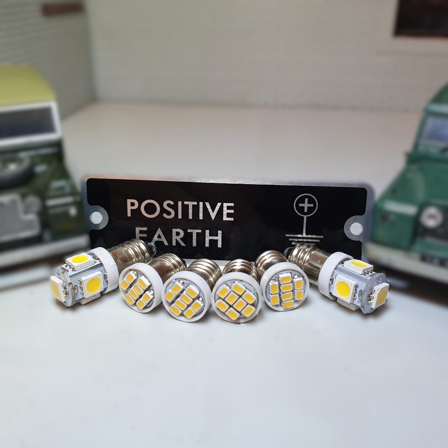 Positive Earth LED Instrument panel light upgrade for Land Rover Series, replaces part 232590.