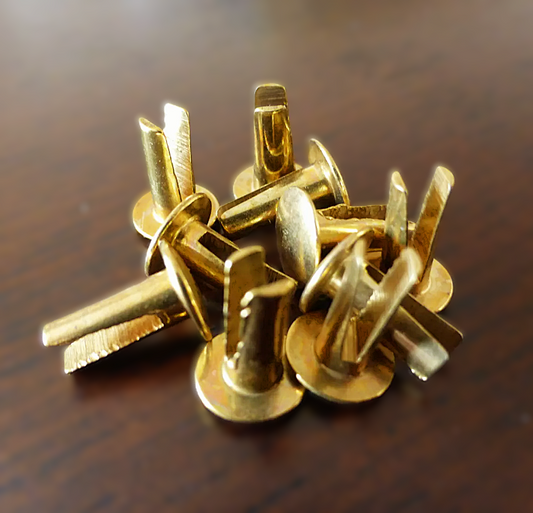 Bonnet rest strip brass clips for Land Rover Series 2, 2A, and 3 radiator panel.