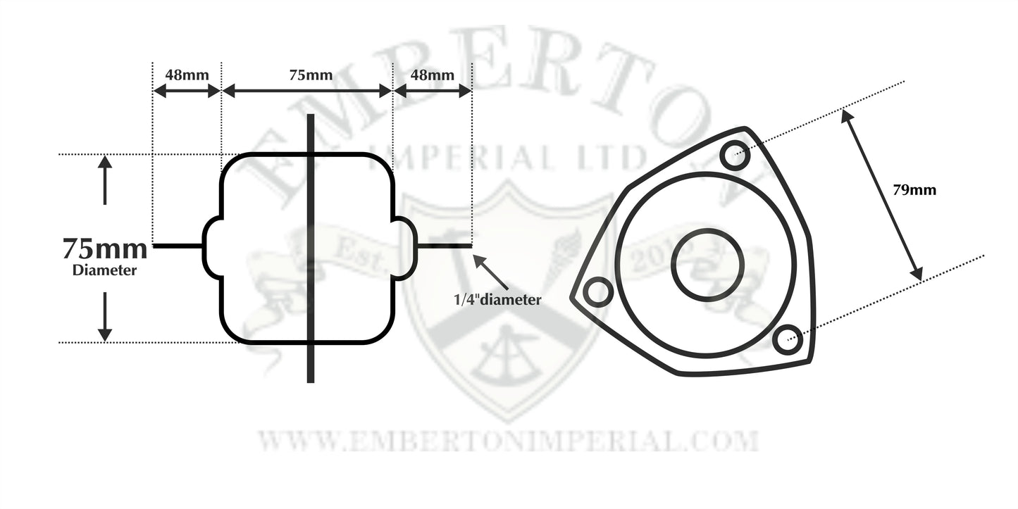 Land Rover Series 1 80" Blower Motor for Clayton Round Heater & Demist OEM