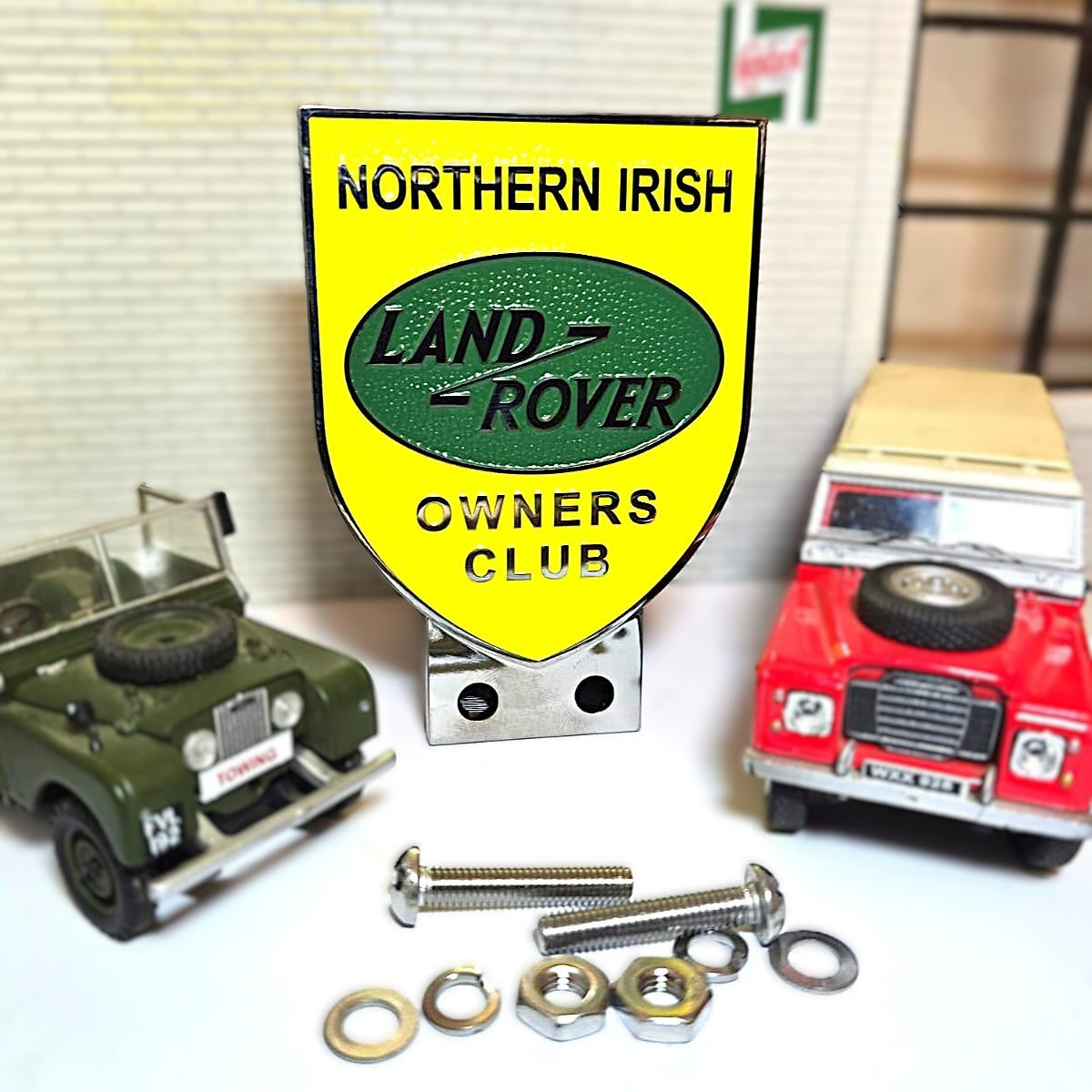 Land Rover Northern Irish Owners Club Grill Badge With Stainless Fixings