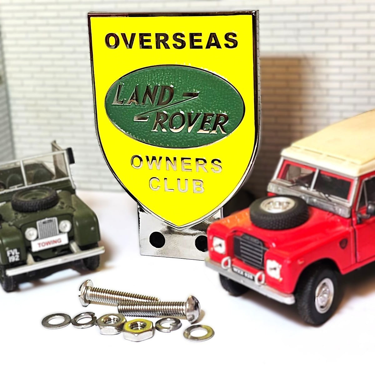 Land Rover Overseas Owners Club Grill Bumper Badge