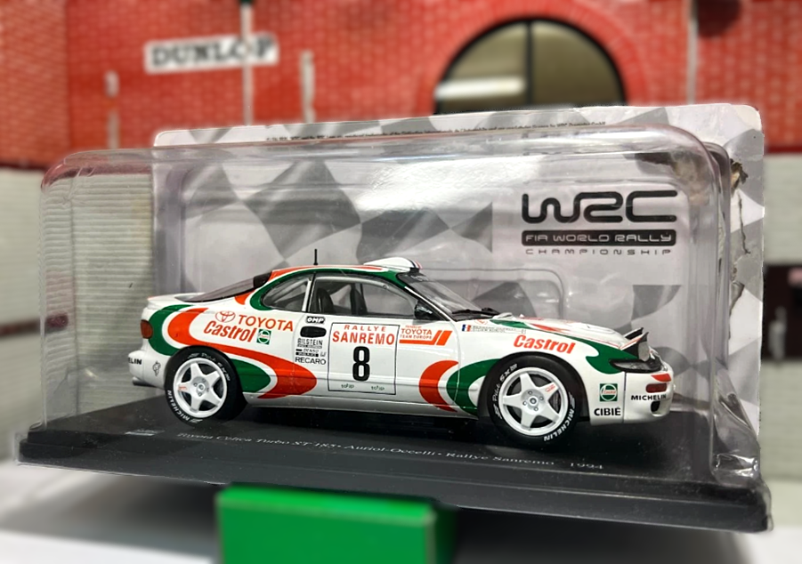 Toyota Celica Turbo ST 185 Didier Auriol Bernard Occelli 1994 Rallye Sanremo WRC 1:24