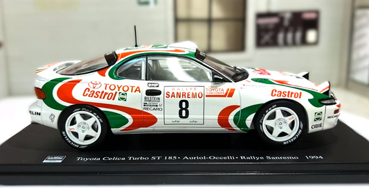Toyota Celica Turbo ST 185 Didier Auriol Bernard Occelli 1994 Rallye Sanremo WRC  1:24