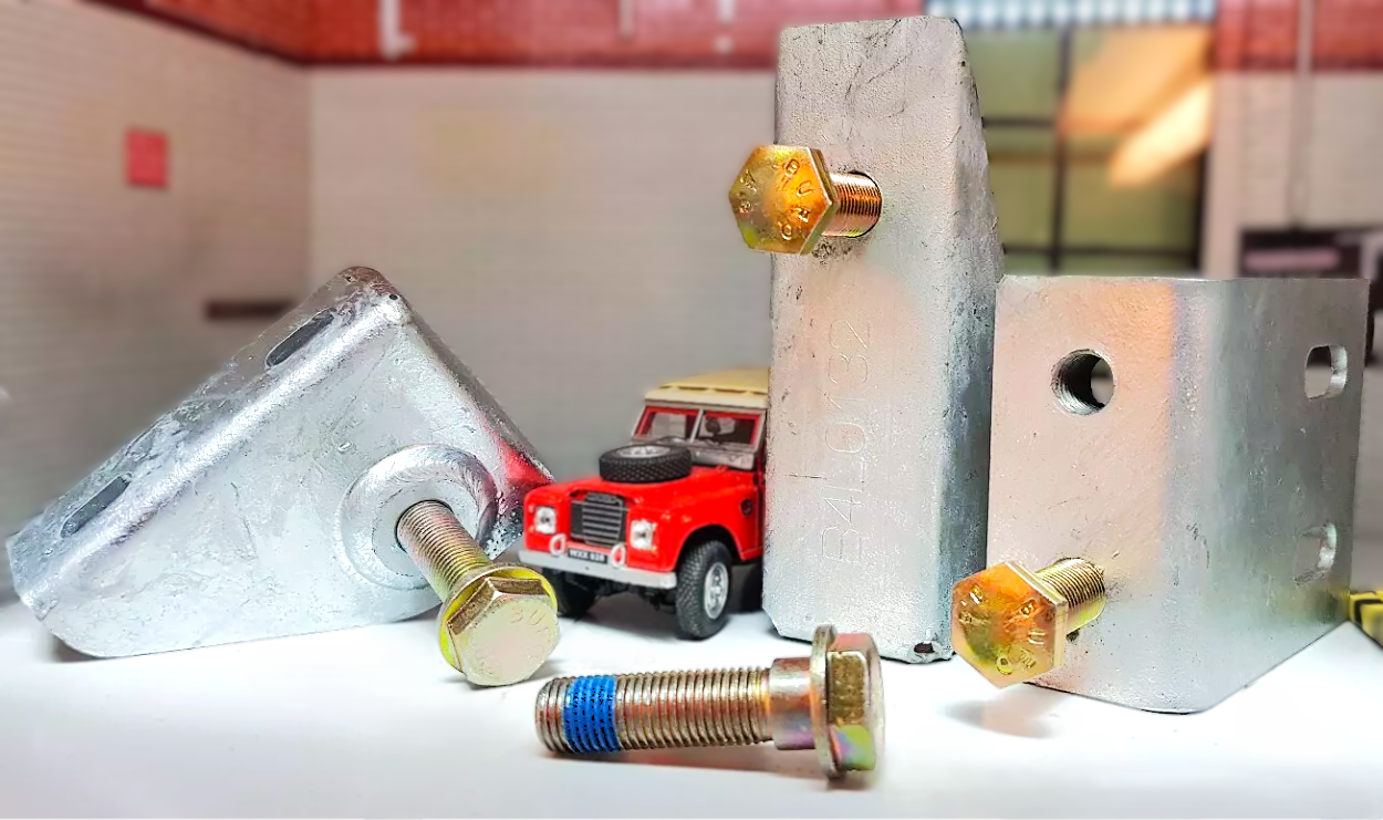 Land Rover Series 2a 3 Defender Seat Belt Anchor Mounting Bracket Fitting Kit