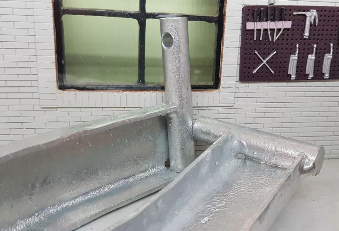 OEM Land Rover Series 2a 3 338617 338618 Galvanised Tailgate Tailboard Hinges