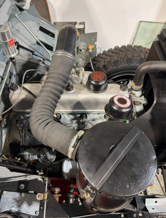 Tuyau d'admission d'air léger Land Rover série 2a 3 et colliers de serrage en acier inoxydable