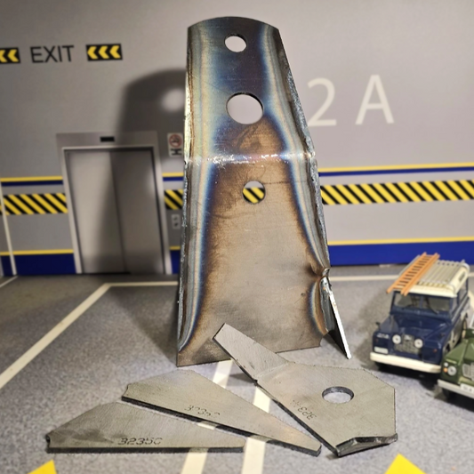 Land Rover Series 2, 2a & 3 Chassis Engine Mount Bracket Repair Set SWB 88"