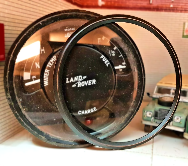 Land Rover Speedo Combination Gauge Series 1 2a 3 Black Bezel Only Smiths Jaeger