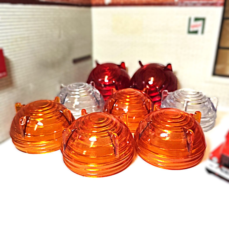 Land Rover Series 2a 3 Military Lightweight Polycarbonate Light Lens SET of 8