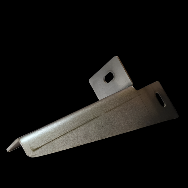 A stainless metal deep sill mounting bracket for Land Rover Series 2 and 2A vehicles.