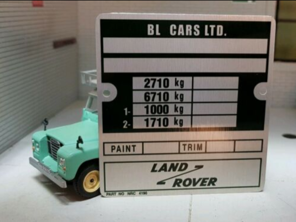 Land Rover Series 3 Late Bulkhead Gearbox/Transfer Box Chassis Plates (SWB/LWB)