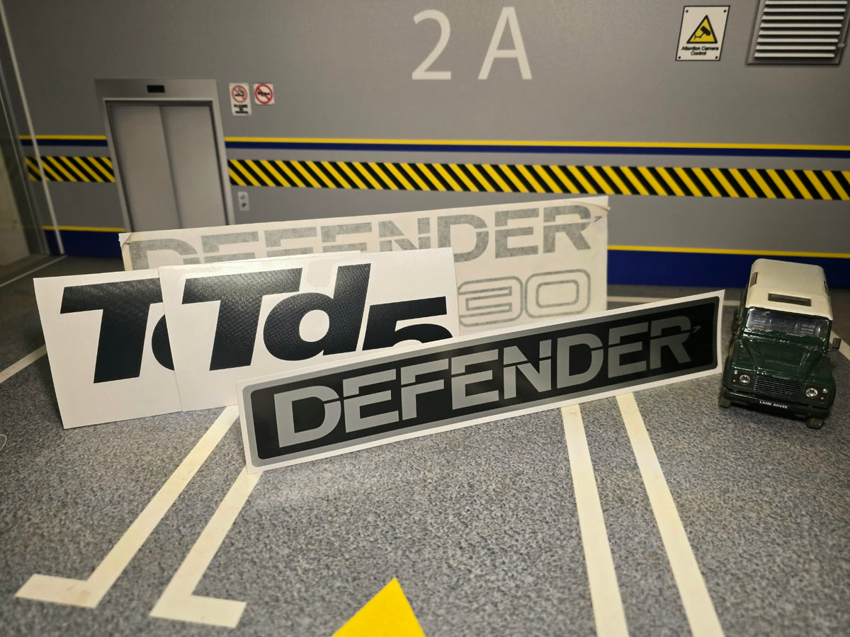 Land Rover Defender Reproduction Body Decal Sets, Tdi, TD5, V8, 90, 110