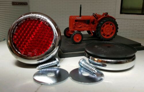 Land Rover Série 1 2 2a Qualité Lucas Repro RER25 Réflecteurs en laiton chromé x2