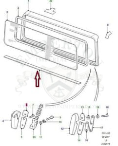 Land Rover Defender 90 110 LR055345 Lower Windscreen Bulkhead Seal (2007 Onwards)