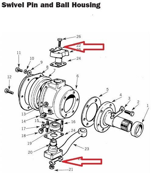 Land Rover Series 2 2a 3 Languette de verrouillage pour broches pivotantes