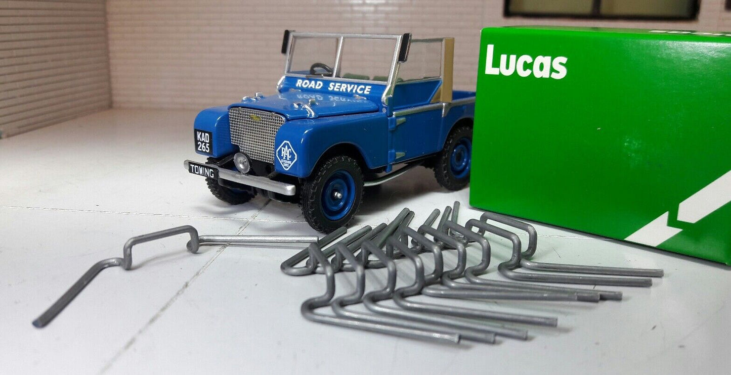 Land Rover Series 1 80 1948-50 Genuine Lucas Headlight Headlamp Lens Clips x10