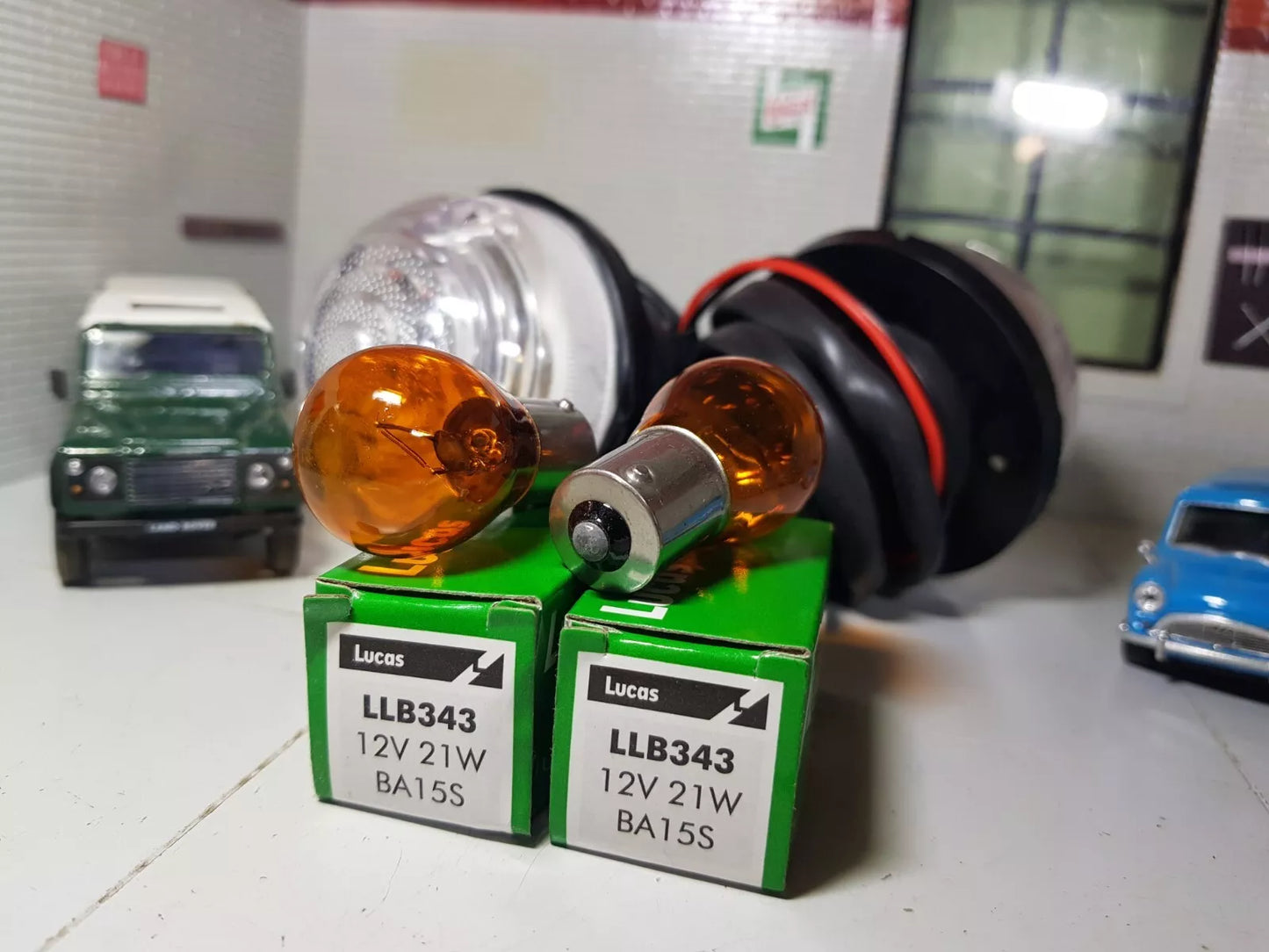 Front Clear Indicator Lights Lamps Wipac Type Filament or LED Pair.