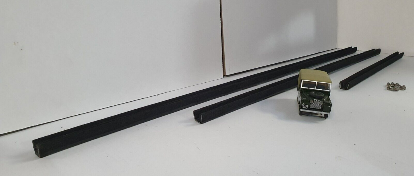 Series 1 86 88 Front Door Top Window Channel Set & Stainless Screws
