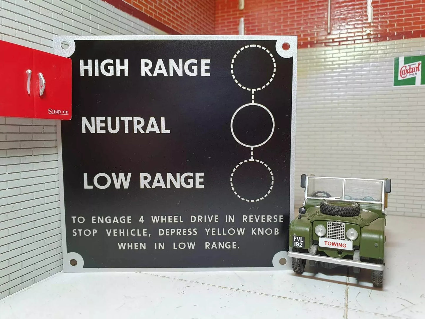 Land Rover Series 1 80" Bulkhead Transfer Box Info Plates (Variants Available)