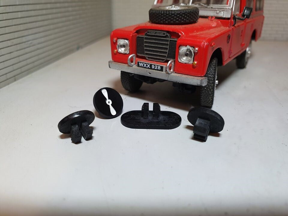 Land Rover Series 3 Utility & Soft Top Dash Panel Instrument Plastic Tab Icon Label Set