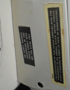 SeatBelt USA DOT NADA Safety Compliance Body Decal Sticker Land Rover Series 369567