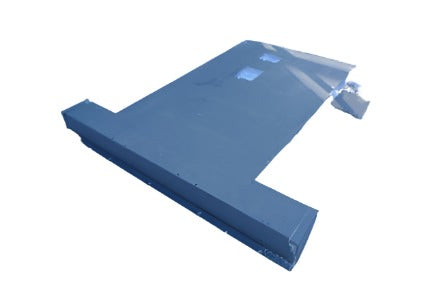 Bits4Landys Top View of a long wheelbase Station Wagon tub floor for land rover series on a white background.