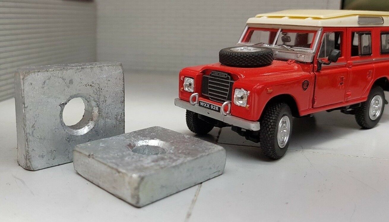 Rear Fuel Tank Galvanised Washer Spacers x2 Land Rover Series 2 2a 3 109 LWB 500588