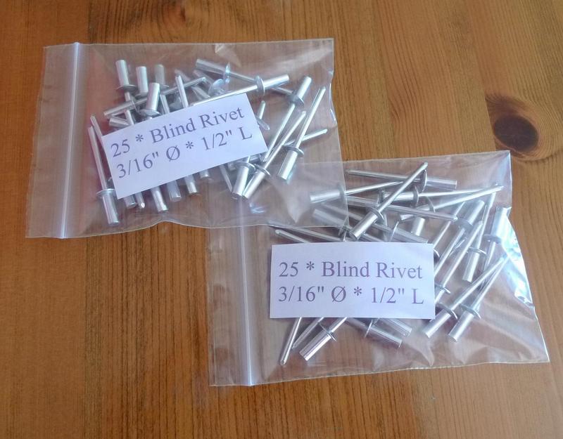 Land Rover Defender Sliding Window Blind Pop Closed Rivets x50