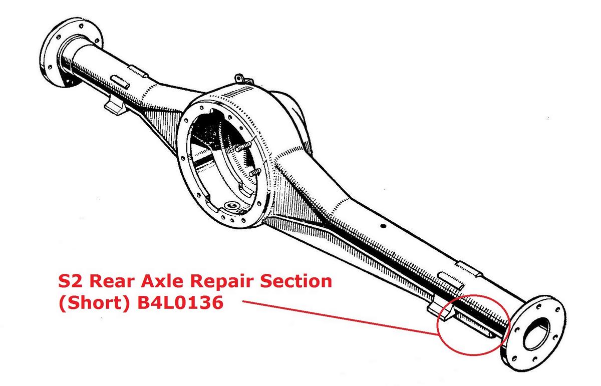 Replacement Rear Axle Casing Outer Brace Strengthener for Land Rover Series 2 2a 3