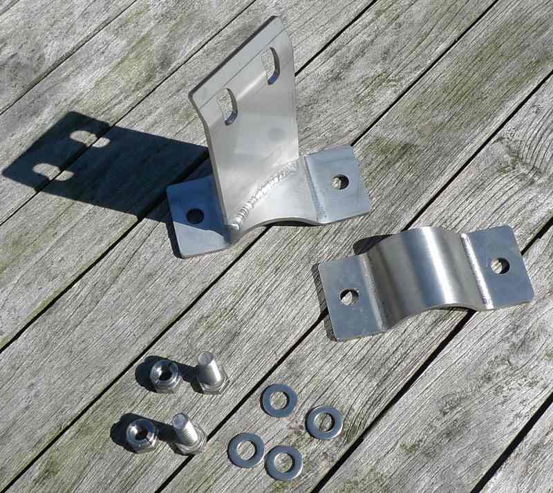 Stainless Steel Exhaust Clamp 239716 LHD for Land Rover Series 2 2a 3