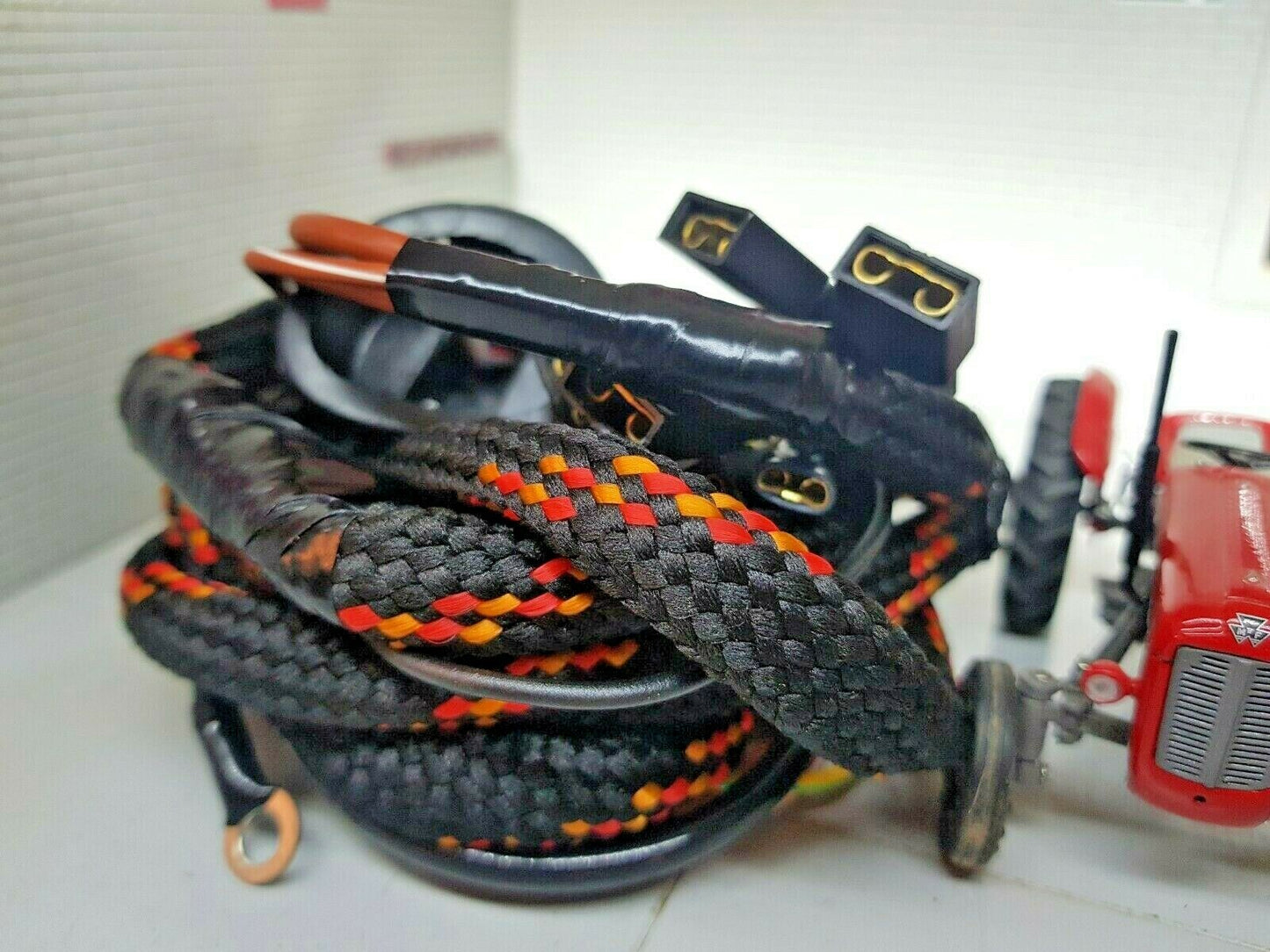 Massey Ferguson FE35 Spade Connectors Braided Wiring Harness Loom 54933558