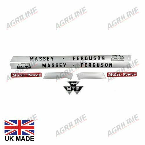 Massey Ferguson System 135 145 148 Multipower Tractor Bonnet Decal Sticker Set