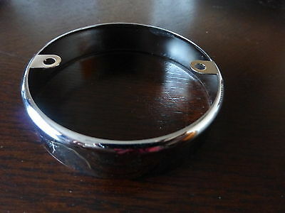 Land Rover Series 3 LED Indicator light unit with Chrome Rim Trim Retro 12v 74mm