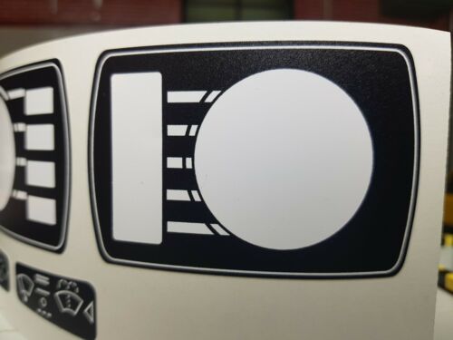 Dash Instrument Panel Column Lights Switch Label Sticker Set Jaguar XJ6 XJ12 Mk2