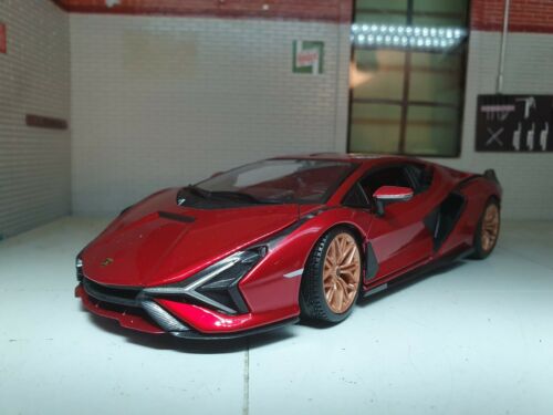 Lamborghini Sian FKP 37 Red Hypercar 2019 21099 Bburago 1:24