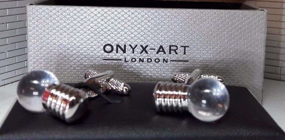 Lightbulb Enamel Cufflinks