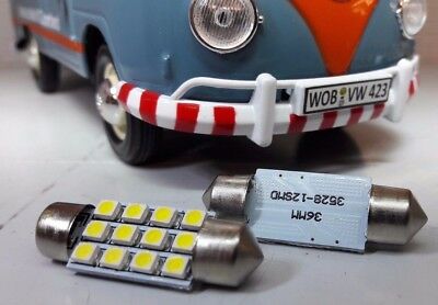 LED 12V Interior Courtesy Light Festoon Bulbs (31-41mm variants)
