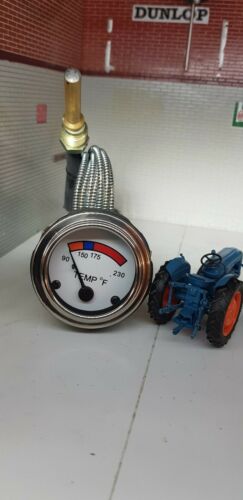 Fordson Dexta Dexter Tractor AC Type White Face Temperature Gauge & Sender