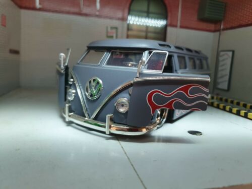 Volkswagen VW T1 Custom Abaissé Samba Split Screen Jada 1:24
