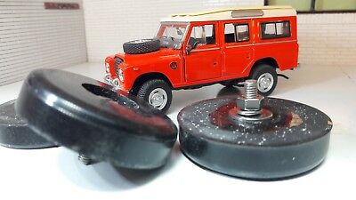 Land Rover Series 2 2a 3 Bonnet Hood Spare Wheel Buffers & Stainless Bolt MRC5627 Set